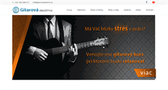 Desktop Screenshot of gitarovaakademia.sk